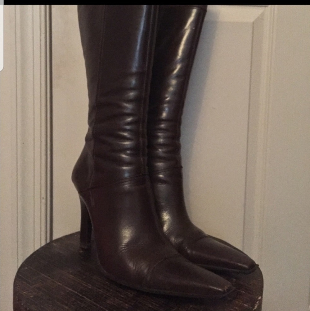 Aldo knee high chocolate brown size 8